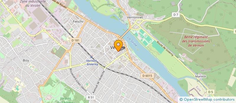 localisation de l'entreprise ALMA à VERNON