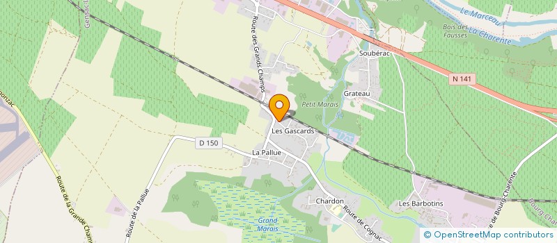 localisation de l'entreprise ALMA à GENSAC-LA-PALLUE