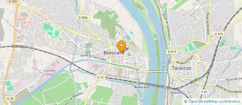 localisation de l'entreprise ALMA  BEAUCAIRE