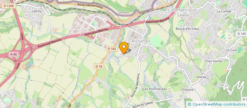 localisation de l'entreprise ALMA à ARCHAMPS