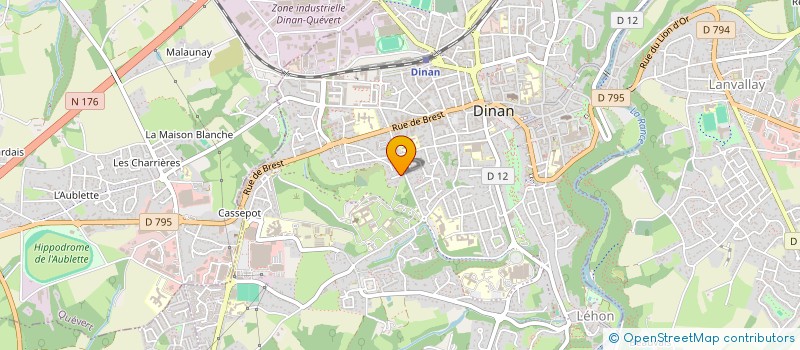 localisation de l'entreprise ALMA  DINAN