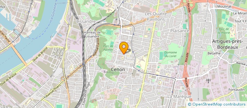 localisation de l'entreprise ALMA  CENON