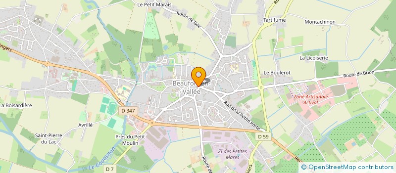 localisation de l'entreprise ALMA  BEAUFORT-EN-ANJOU