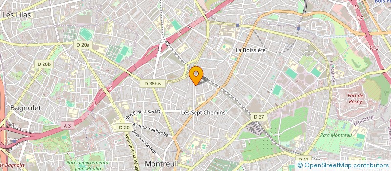 localisation de l'entreprise ALMA  MONTREUIL