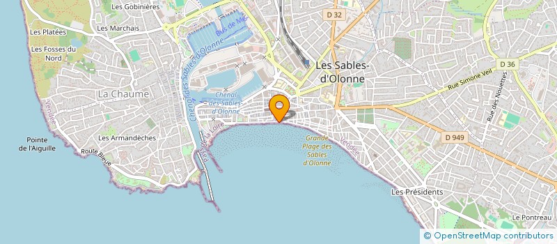 localisation de l'entreprise ALMA A BOIRE A MANGER à LES SABLES D'OLONNE