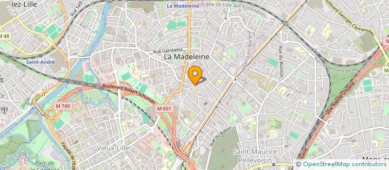 localisation de l'entreprise ALMA CIE à LA MADELEINE