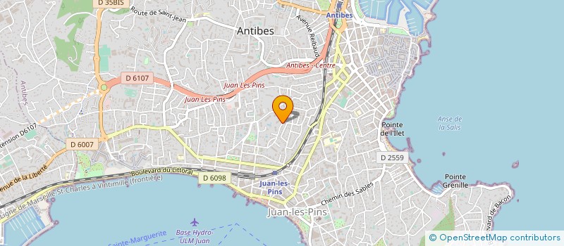 localisation de l'entreprise ALMA CONCEPT à ANTIBES