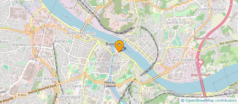 localisation de l'entreprise ALMA-DIFFUSION à BAYONNE