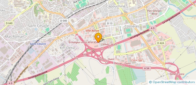 localisation de l'entreprise ALMA FINANCE à NIMES