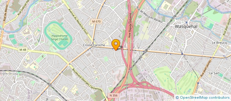 localisation de l'entreprise ALMA FINANCIERE à MARCQ-EN-BARŒUL