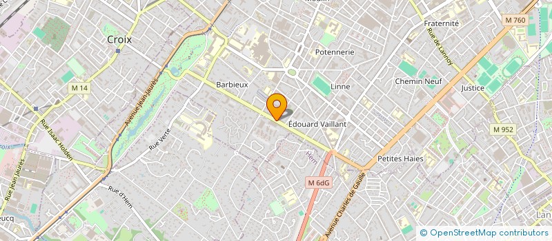 localisation de l'entreprise ALMA GARE SPORTING CLUB  ROUBAIX