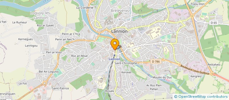 localisation de l'entreprise ALMA HABITAT  LANNION