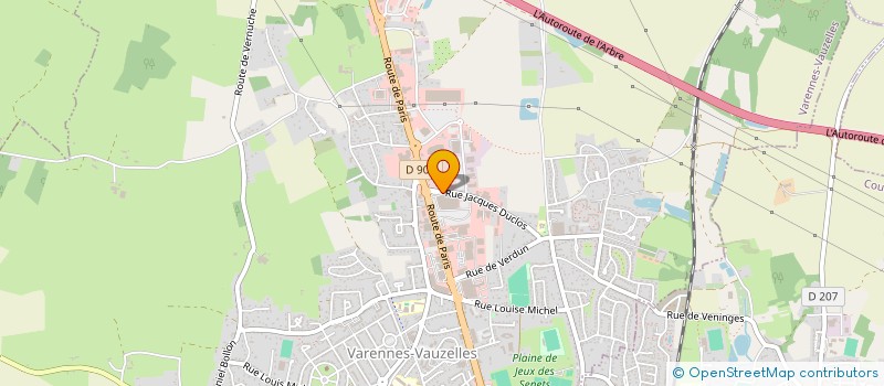 localisation de l'entreprise ALMA IMMO  VARENNES-VAUZELLES