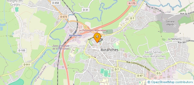 localisation de l'entreprise ALMA IMMO  AVRANCHES