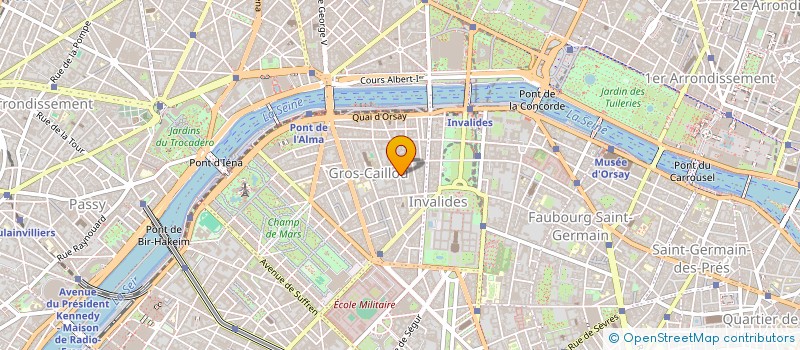 localisation de l'entreprise ALMA J.M.H.  PARIS