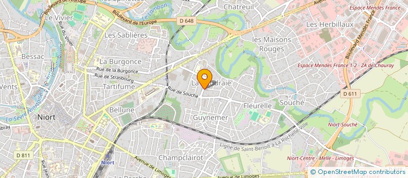localisation de l'entreprise ALMA MARKET  NIORT