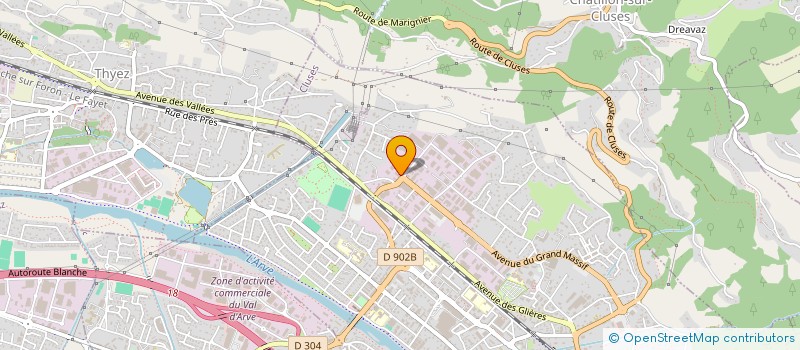 localisation de l'entreprise ALMA MOTORS  CLUSES