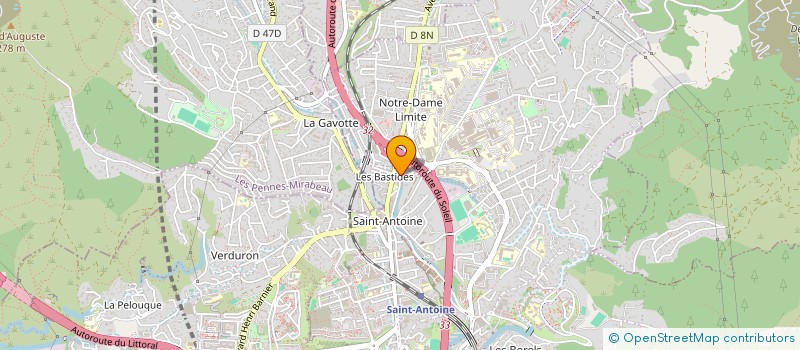 localisation de l'entreprise ALMA PROVENCE à MARSEILLE