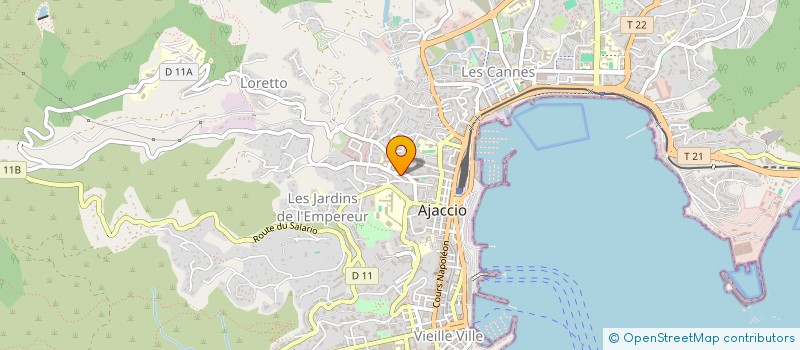 localisation de l'entreprise ALMA SECURITA à AJACCIO