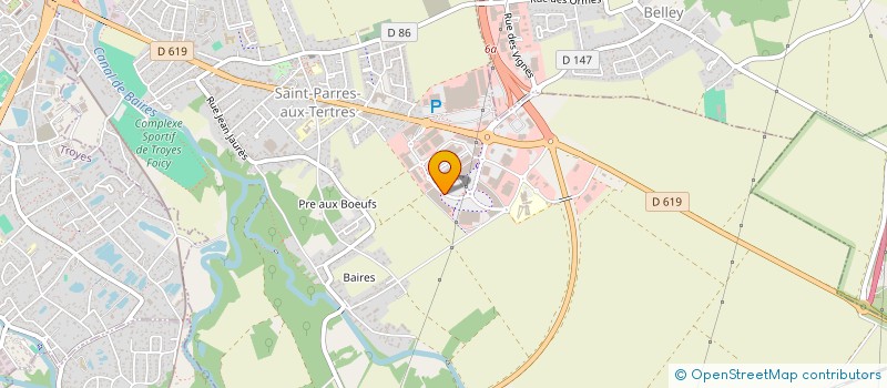 localisation de l'entreprise ALMA SPA  SAINT-PARRES-AUX-TERTRES