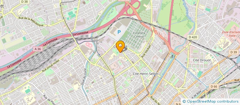 localisation de l'entreprise ALMA TRADING  COLMAR