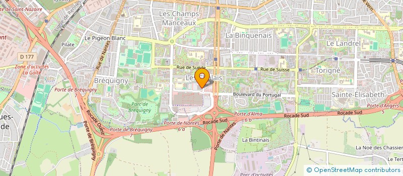 localisation de l'entreprise ALMA VOYAGES à RENNES
