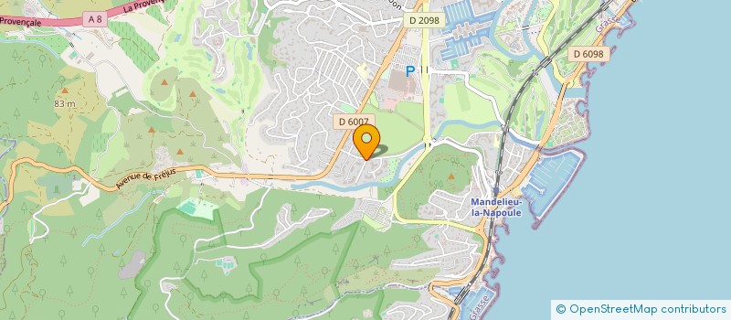 localisation de l'entreprise ALMA YOGA  MANDELIEU-LA-NAPOULE