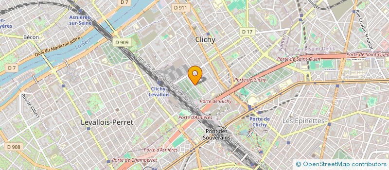 localisation de l'entreprise ALMABO à CLICHY