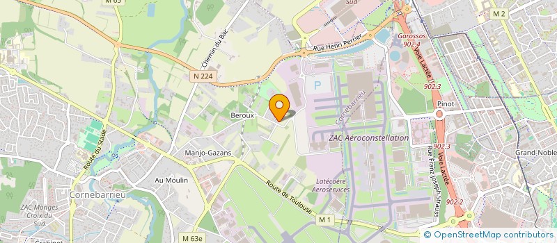 localisation de l'entreprise ALMAC TP  CORNEBARRIEU