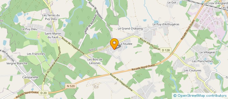 localisation de l'entreprise ALMACARO à CHAPTELAT