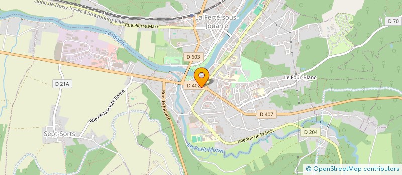 localisation de l'entreprise ALMACOM2 à LA FERTE-SOUS-JOUARRE