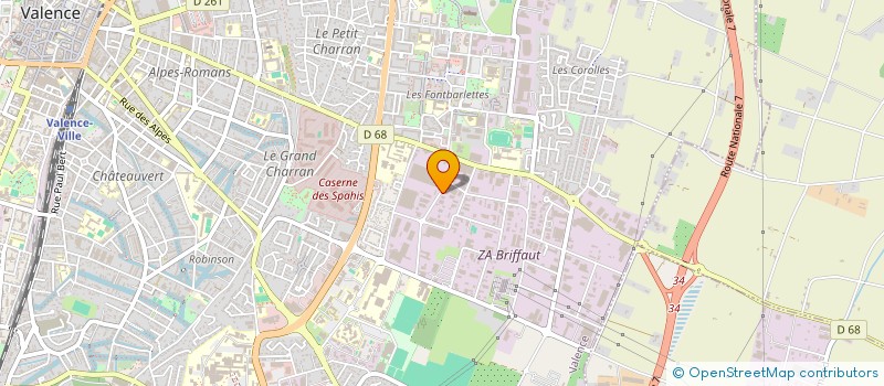 localisation de l'entreprise ALMAE  VALENCE