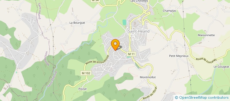 localisation de l'entreprise ALMAFRA  SAINT-HEAND