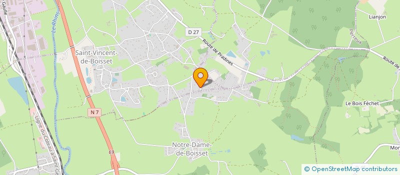 localisation de l'entreprise ALMAG INVEST  ROANNE