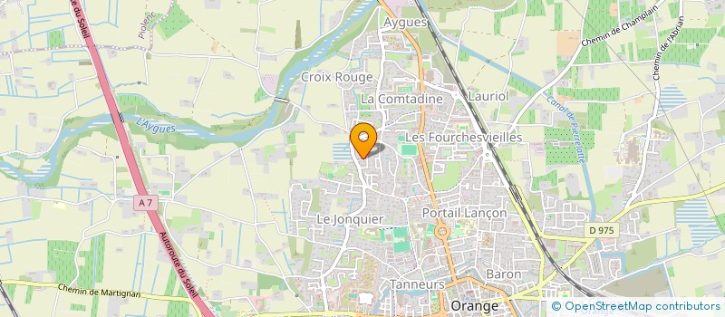 localisation de l'entreprise ALMAGA  ORANGE