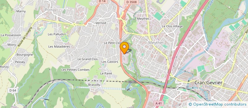 localisation de l'entreprise ALMAGAMI  POISY