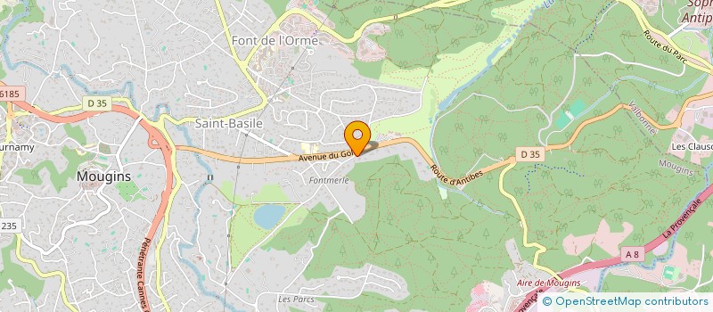localisation de l'entreprise ALMAGO à MOUGINS