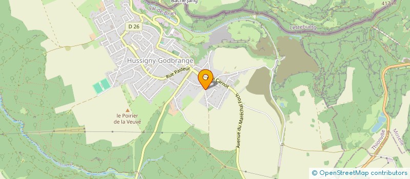 localisation de l'entreprise ALMAH INVESTG  HUSSIGNY-GODBRANGE