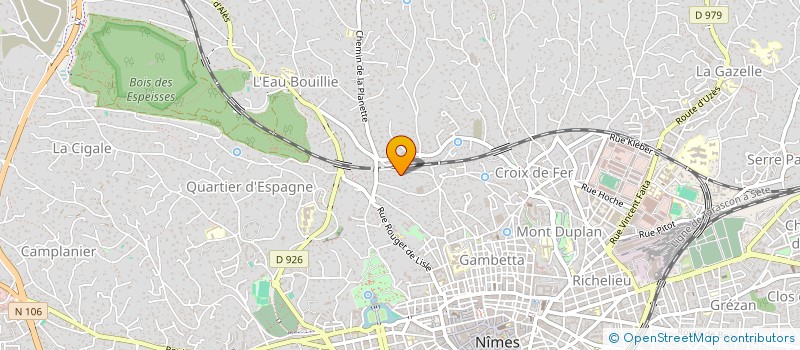 localisation de l'entreprise ALMAJEKE BERTSCHY  NIMES