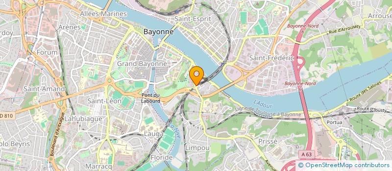 localisation de l'entreprise ALMAJU à BAYONNE