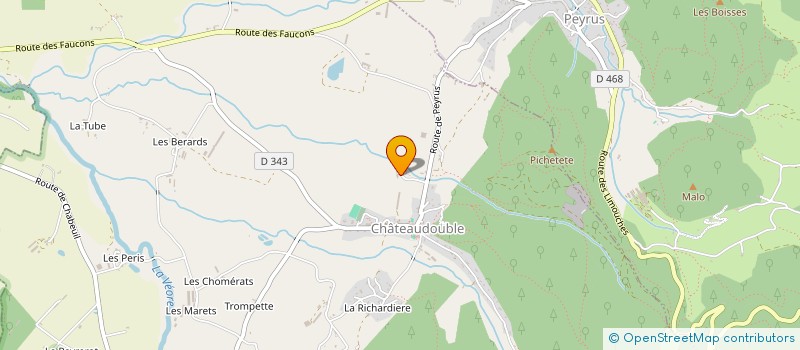 localisation de l'entreprise ALMAKA26  CHATEAUDOUBLE