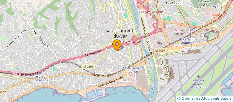 localisation de l'entreprise ALMAMA  SAINT-LAURENT-DU-VAR