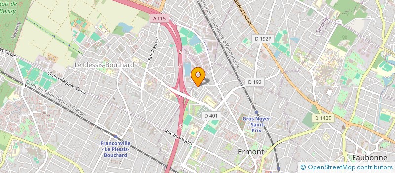 localisation de l'entreprise ALMANAR à ERMONT