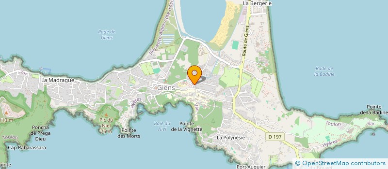 localisation de l'entreprise ALMANARRE à HYERES