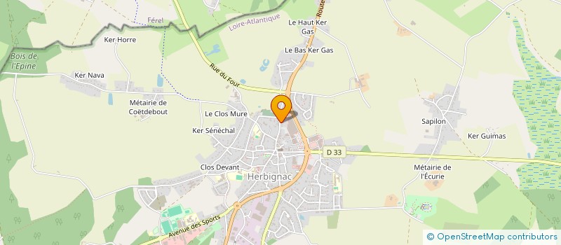 localisation de l'entreprise ALMANOCA à HERBIGNAC