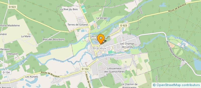 localisation de l'entreprise ALMANTA FILMS  BRACIEUX