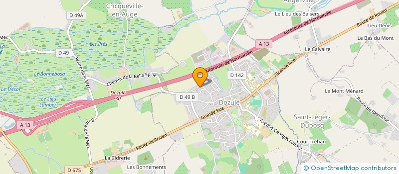 localisation de l'entreprise ALMANY PAYSAGE  DOZULE