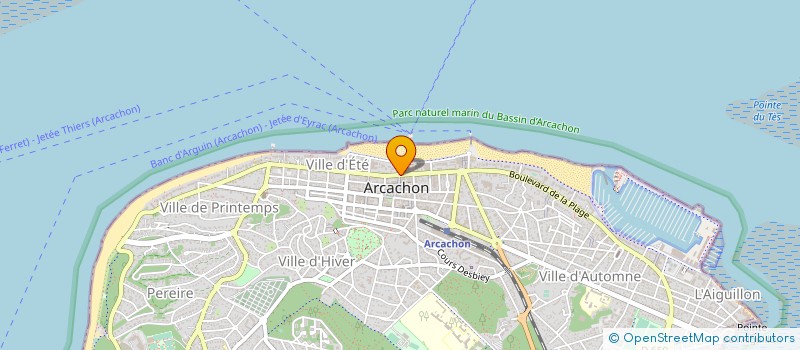 localisation de l'entreprise ALMAR à ARCACHON