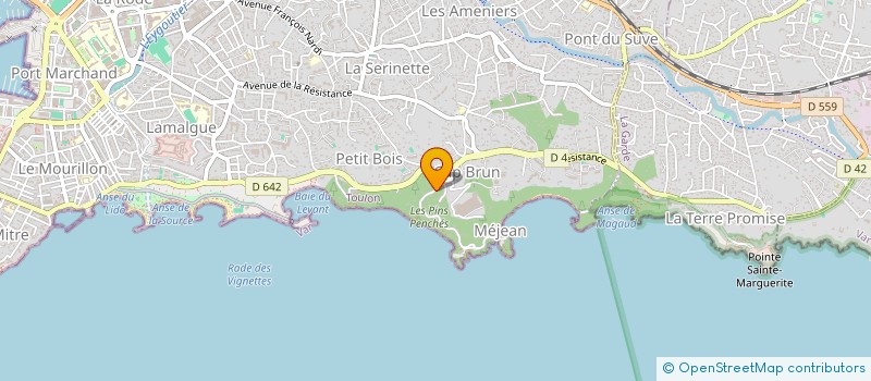 localisation de l'entreprise ALMAR8  TOULON