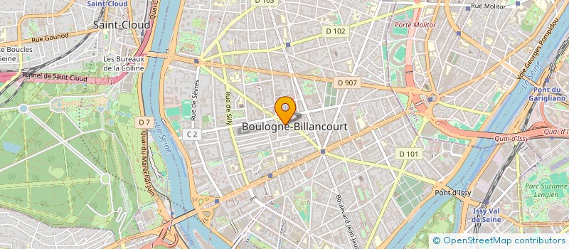 localisation de l'entreprise ALMARA à BOULOGNE-BILLANCOURT